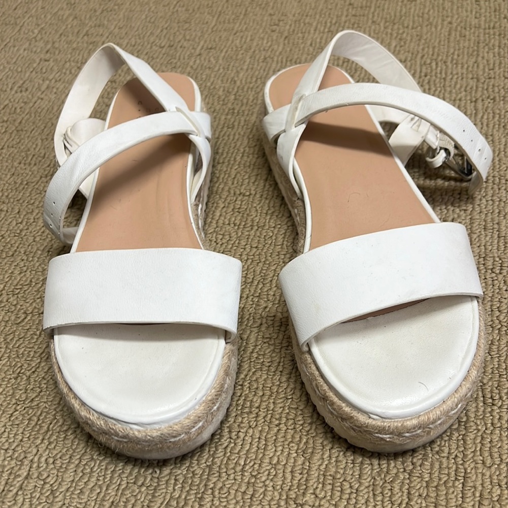 Target A New Day White Platform Sandal size 10